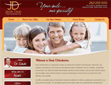 Tablet Screenshot of daubortho.com